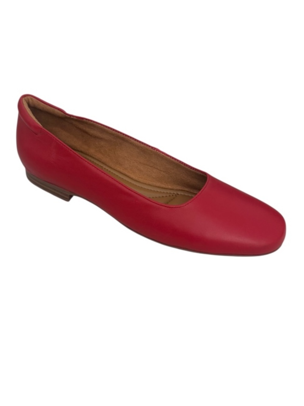Naturalizer Kelly Ballet Women s Flat Shoes Crimson Red Leather - NWB
